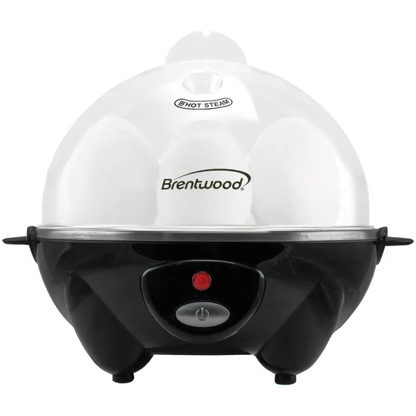 Brentwood TS-1045BK — Brentwood Electric 7 Egg Cooker with Auto Shut Off in Black