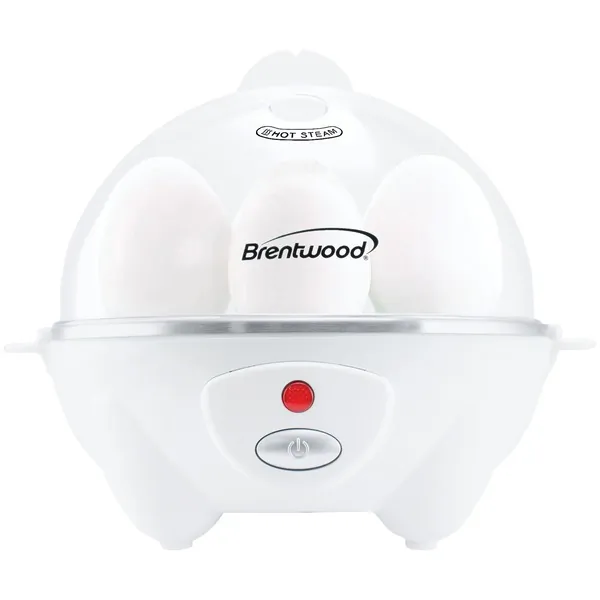Brentwood TS-1045W — Brentwood Electric 7 Egg Cooker with Auto Shut Off in White