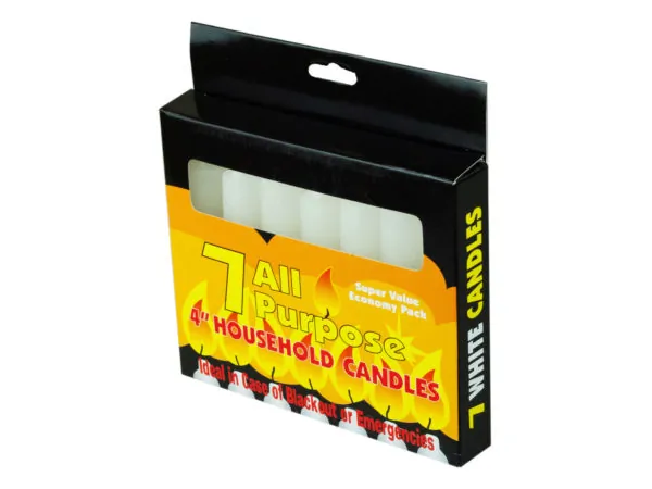 bulk buys AF522 - 7 Pack 4 Emergency All-Purpose Candles
