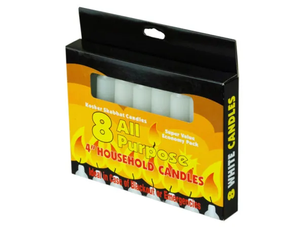 bulk buys AF523 - 8 Pack 4 Emergency All-Purpose Candles