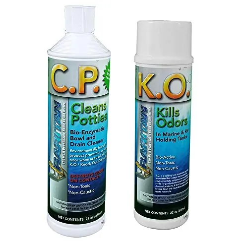 Raritan 1PPOT — Raritan Potty Pack w/K.O. Kills Odors & C.P. Cleans Potties - 1 of Each - 32oz Bottles