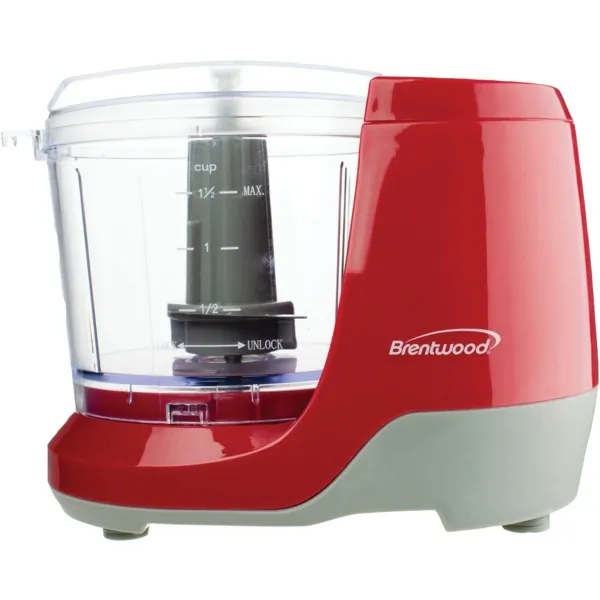 Brentwood MC-109R — Brentwood 1.5 Cup Mini Food Chopper in Red