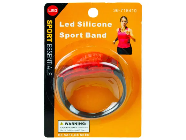 Bulk Buys AT998 — LED Silicone Sports Band - Night Visibility Accessory