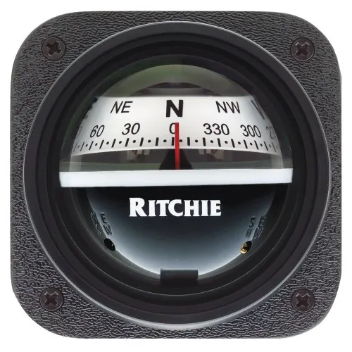 Ritchie V-527 — Ritchie V-527 Kayak Compass - Bulkhead Mount - White Dial