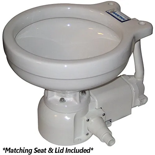 Raritan 160MI012 — Raritan Sea Era Electric Toilet - Marine Size - Integral Pump - Straight & 90° Discharge - 12v