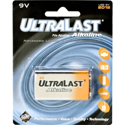 ULTRALAST PEDOTULA9V — Ultralast(R) ULA9V ULA9V 9-Volt Alkaline Battery