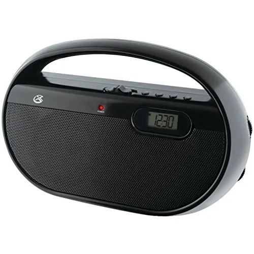 GPX RA6132 - GPX R602B Portable AMFM Clock Radio with Headphone Jack