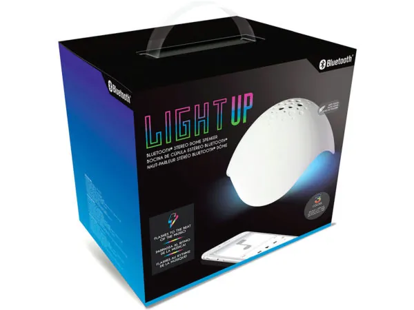 bulk buys EN335 - Coby Color Changing Bluetooth Dome Speakers - White