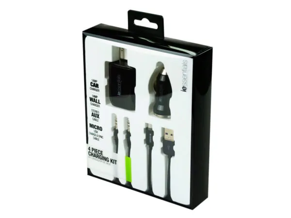 bulk buys EN342 - iEssentials Micro USB Charging Kit with Car and Wall Charger