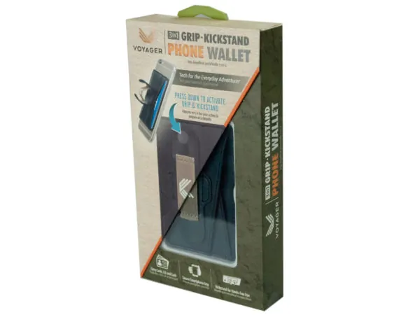 Bulk Buys EN367 — Blue Voyager 3-in-1 Phone Wallet with Kickstand