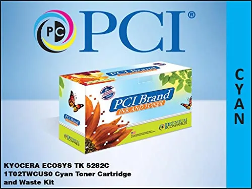 PCI TK-5282C-PCI — PCI BRAND COMPATIBLE KYOCERA-MITA TK-5282C 1T02TWCUS0 CYAN TONER CARTRIDGE WITH