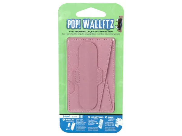 bulk buys EN370 - Silicone Pop Wallet - Pink Edition for Phones