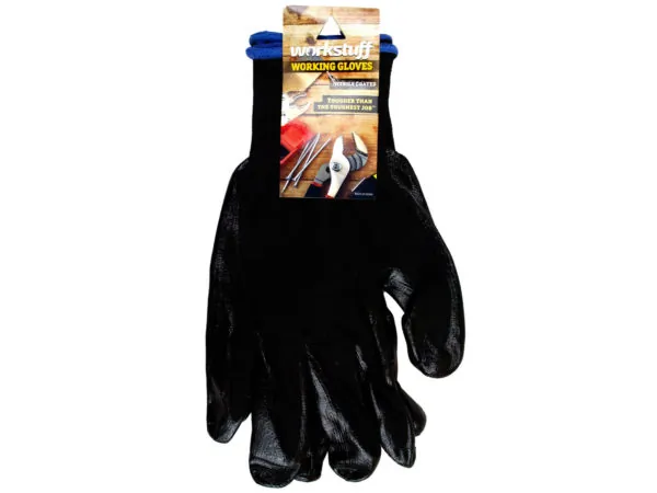 bulk buys MA217 - Extra Large Nitrile Coated Work Gloves - Enhanced Grip
