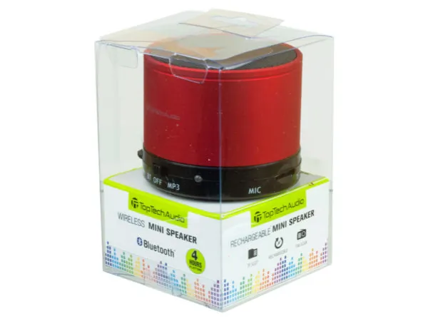 Bulk Buys EN468 — Portable Bluetooth Mini Speaker - Red Edition