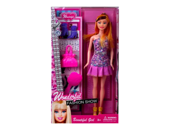 bulk buys OT952 - 11.5-Inch Fashion Doll with Stylish Accessories