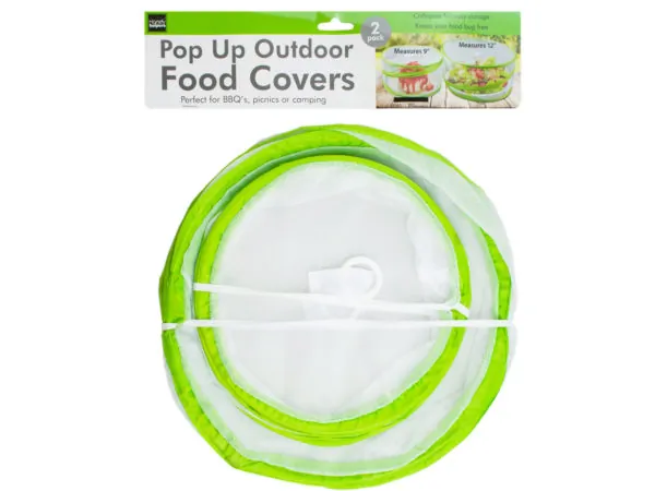 Bulk Buys HX452 — 2 Pack Clear Dome Food Covers for Pests Protection