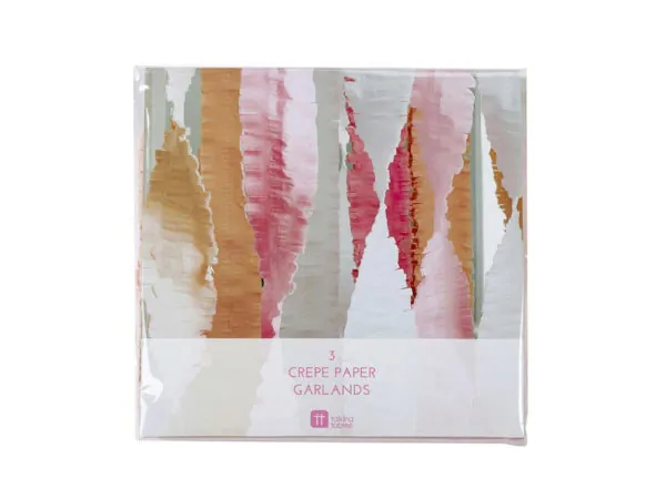 bulk buys AF572 - Colorful Crepe Paper Streamers - 3 Pack for Celebrations