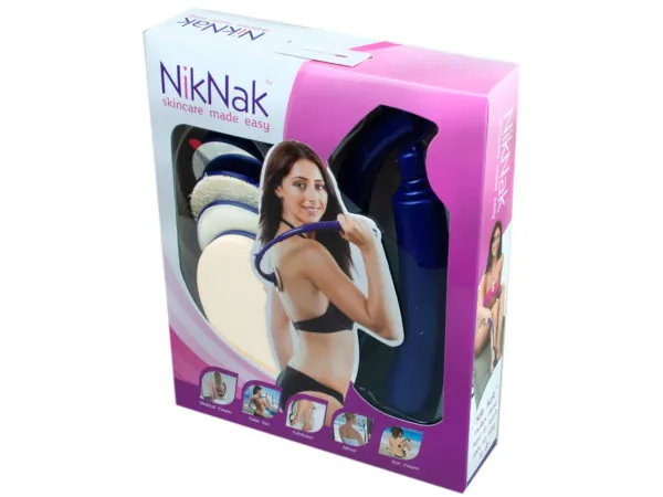 bulk buys CA320 - Nik Nak Back Beauty EXFOLIATOR Set with Accessories