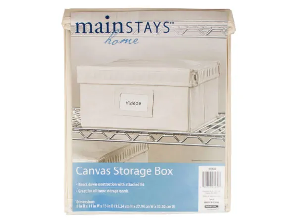 bulk buys FD161 - Mainstays Canvas Storage Box - 6 x 11