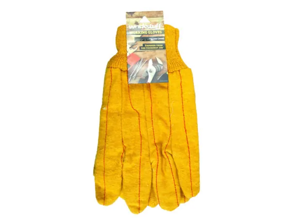 bulk buys MA212 - Yellow Chore Gloves - Universal Fit for All Tasks