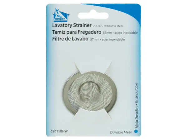 bulk buys LL264 - Durable 2.25 Stainless Steel Mesh Sink Strainer