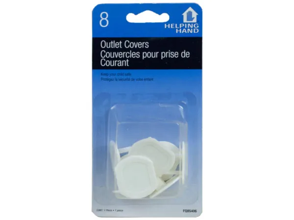 Bulk Buys LL222 — Child Safety 8-Pack Electrical Outlet Covers