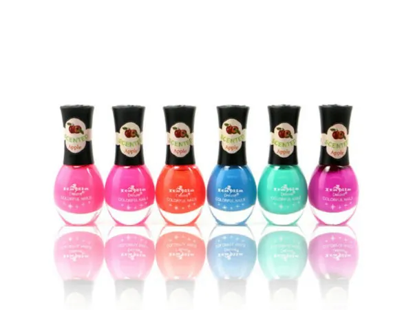 Bulk Buys MK219 — Apple Scented Nail Polish Display - Assorted Colors