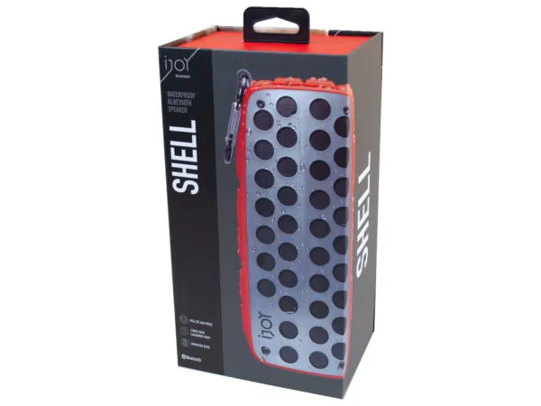 bulk buys EN492 - iJoy Rugged Shell Waterproof Bluetooth Speaker - Red