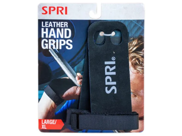 Bulk Buys FD177 — SPRI Leather Weight Training Hand Grips - Large/X-Large
