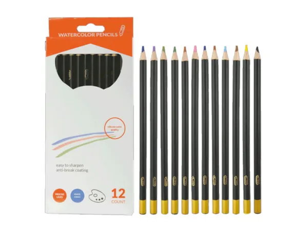 Bulk Buys CI192 — Premium Watercolor Pencils Set with Classic Colors