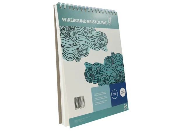 Bulk Buys CI107 — A4 Premium Wirebound Bristol Drawing Pad - 36 Sheets