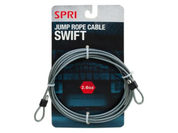 Bulk Buys FD182 — SPRI Adjustable 2.6oz Swift Jump Rope for Fast Workouts