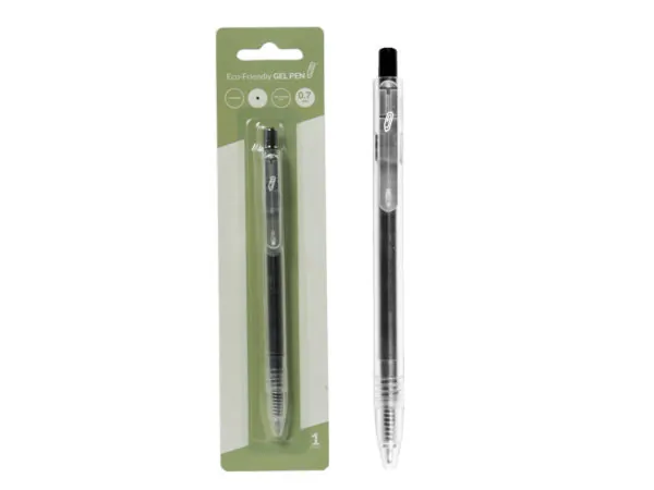 Bulk Buys CI199 — Eco-Friendly Retractable Gel Pen - Black Ink