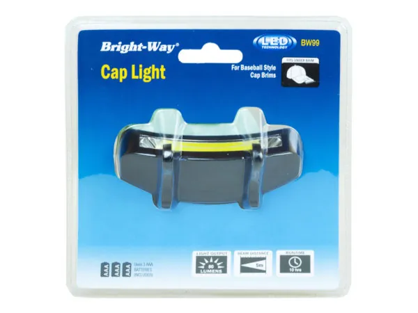 bulk buys LL291 - Bright-Way LED Clip-On Cap Light with Dual Modes