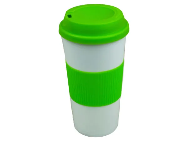 Bulk Buys BK100 — 17oz Eco-Friendly Double-Wall Tumbler with Lid - Green