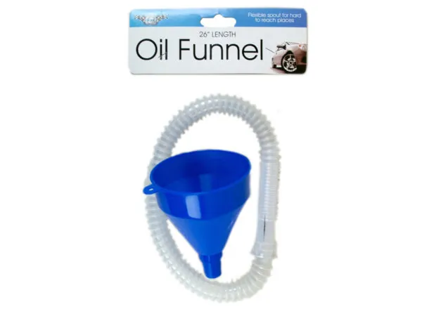 Bulk Buys MS112 — Flexible Automotive Oil Funnel with Detachable Spout
