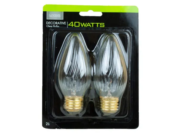 Bulk Buys HD153 — 2 Pack 40W A15 Soft White Decorative Light Bulbs