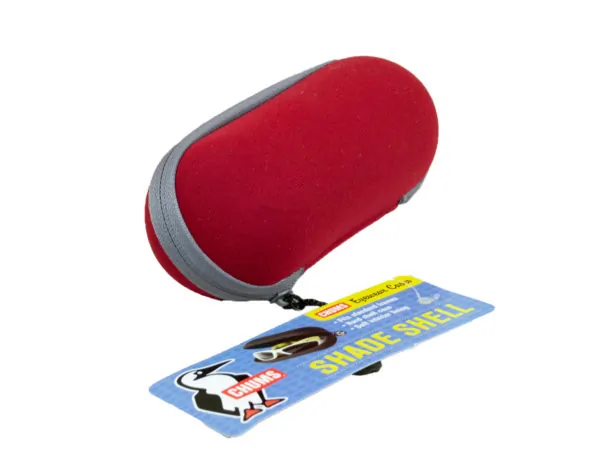 bulk buys HI258 - CHUMS Eyewear Protection Case - Red Shade Shell