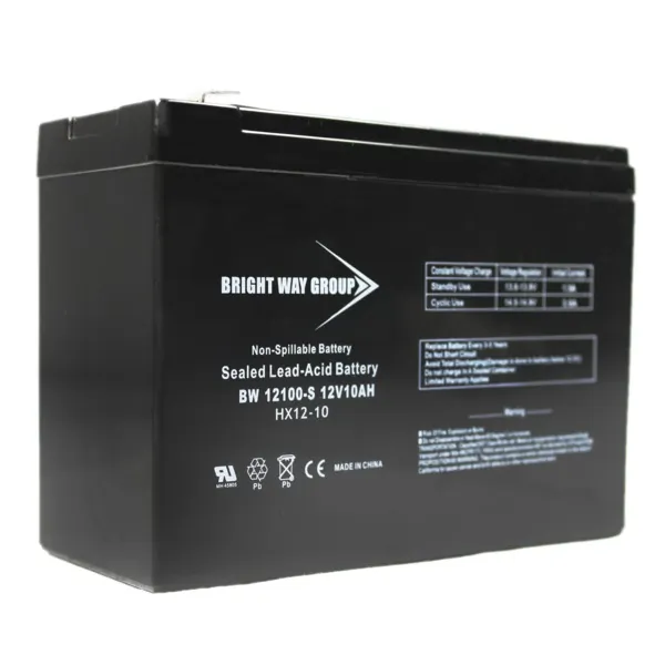 BRIGHT WAY GROUP BW 12100 F2 (0186) — 12V 10A SLD LD ACD BAT
