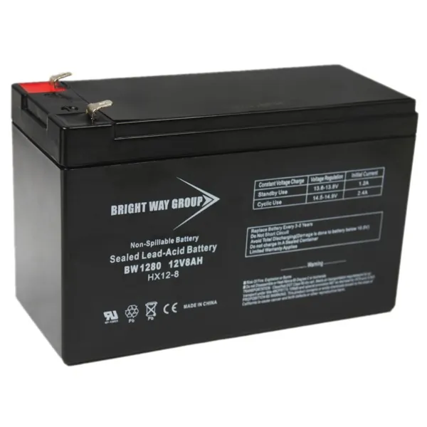 BRIGHT WAY GROUP BW 1280 F1 (0158) — 12V 8A SLD LD ACD BAT