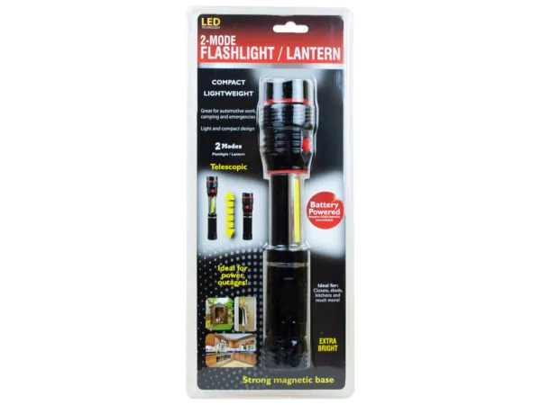 Bulk Buys GE048 — Versatile Telescopic LED Flashlight and Lantern Set