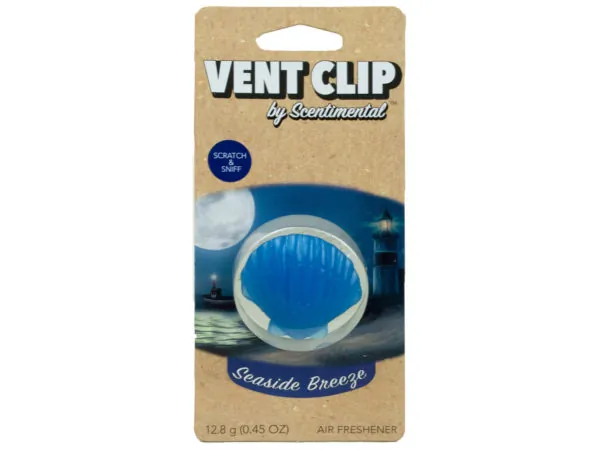 Bulk Buys CA324 — Seaside Breeze Clip-On Air Freshener for Cars
