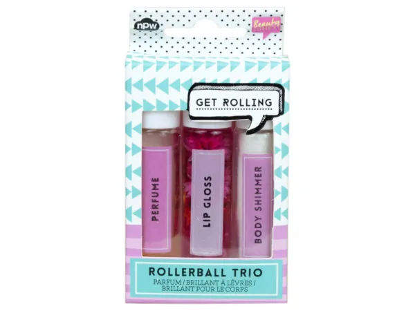 Bulk Buys MK229 — NPW Rollerball Trio: Lip Gloss, Body Shimmer & Perfume