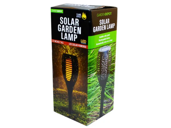 Bulk Buys GE072 — Solar LED Flame Effect Garden Light with Dusk Sensor