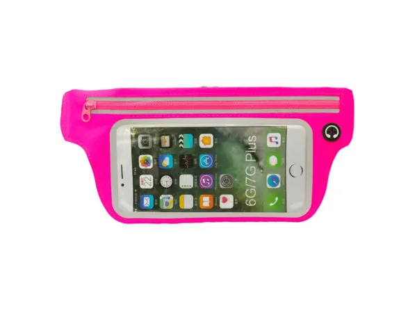 bulk buys FB483 - Waterproof Pink Sports Belt for Phones and Essentials