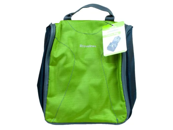 Bulk Buys FB490 — Lime Travel Hanging Toiletry Organizer