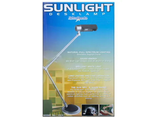 Bulk Buys AF645 — Versatile 60 Watt Full-Spectrum Desk Lamp
