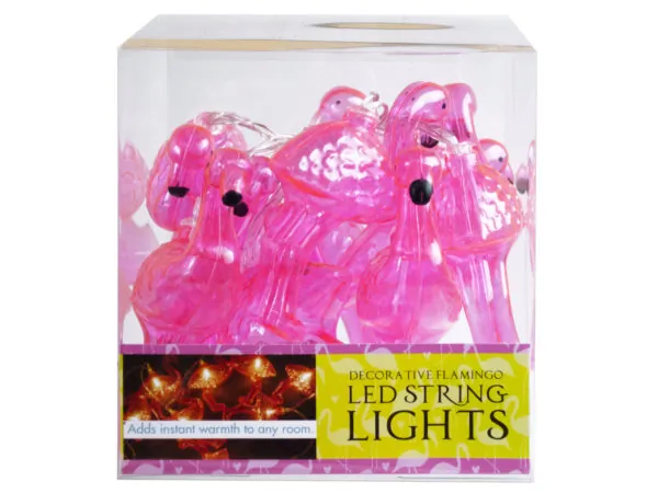 Bulk Buys GE091 — Charming Pink Flamingo LED String Lights for Decor