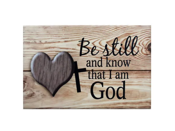 Bulk Buys KL737 — Inspirational Wooden Wall Art with Heart Design