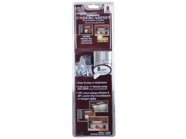 Bulk Buys AF649 — 8 Inch LED Under Cabinet Light with Linkable Features